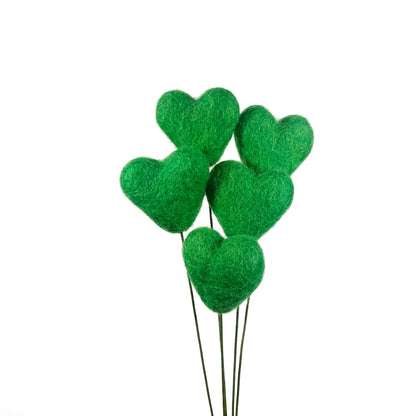 Green Felt Flower Bouquet