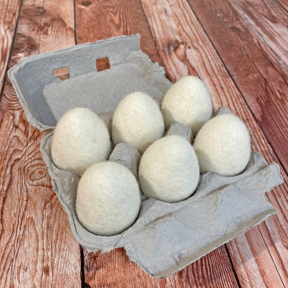 Cream Felt Easter Eggs