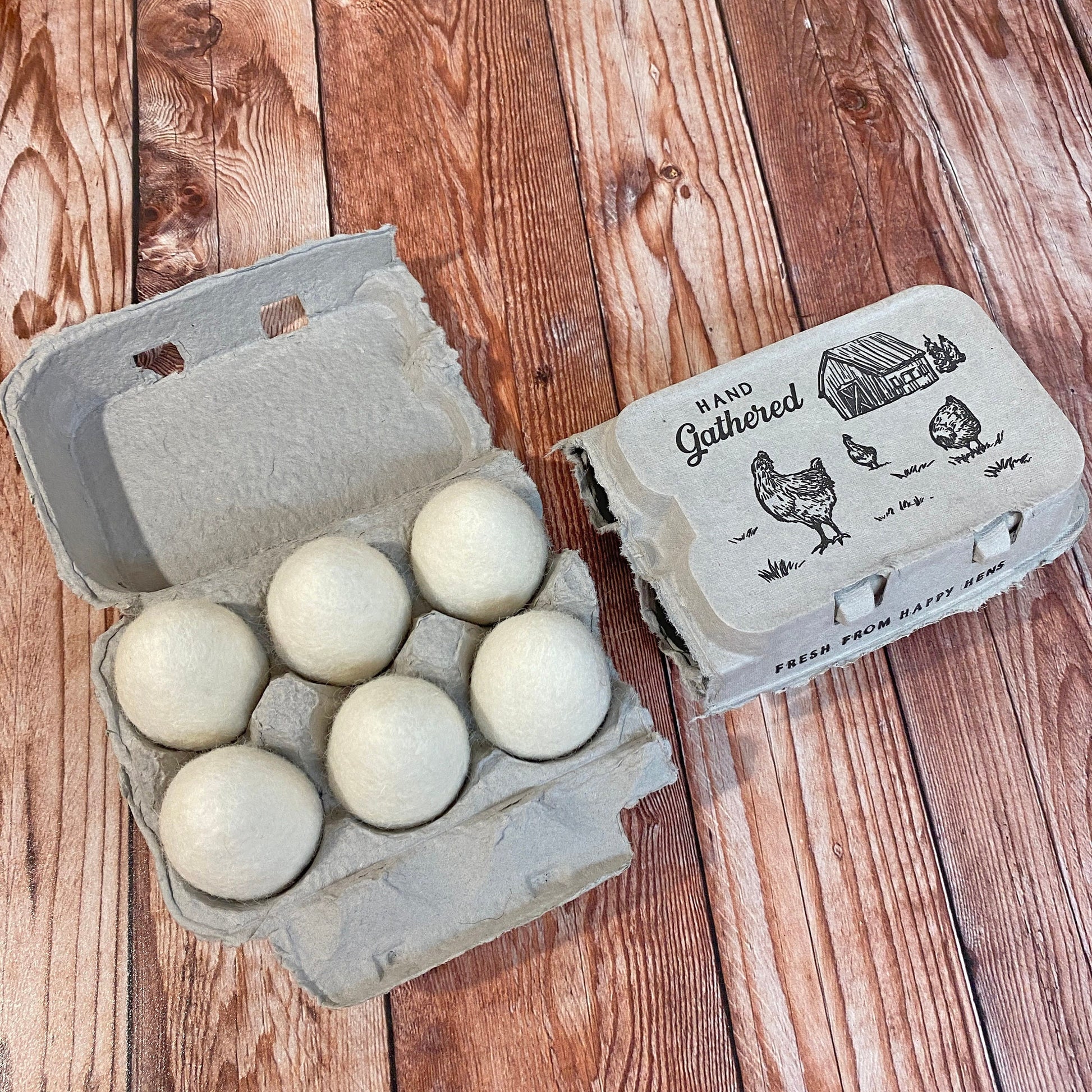 Cream Felt Easter Eggs