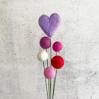 Love & Lilac Felt Flower Bouquet