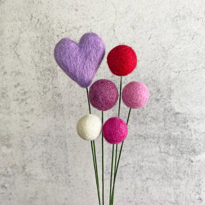 Love & Lilac Felt Flower Bouquet