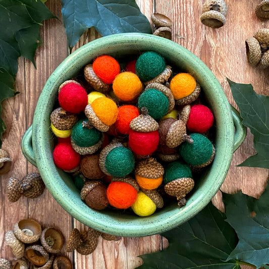 Felt Acorns Woodland Meadow