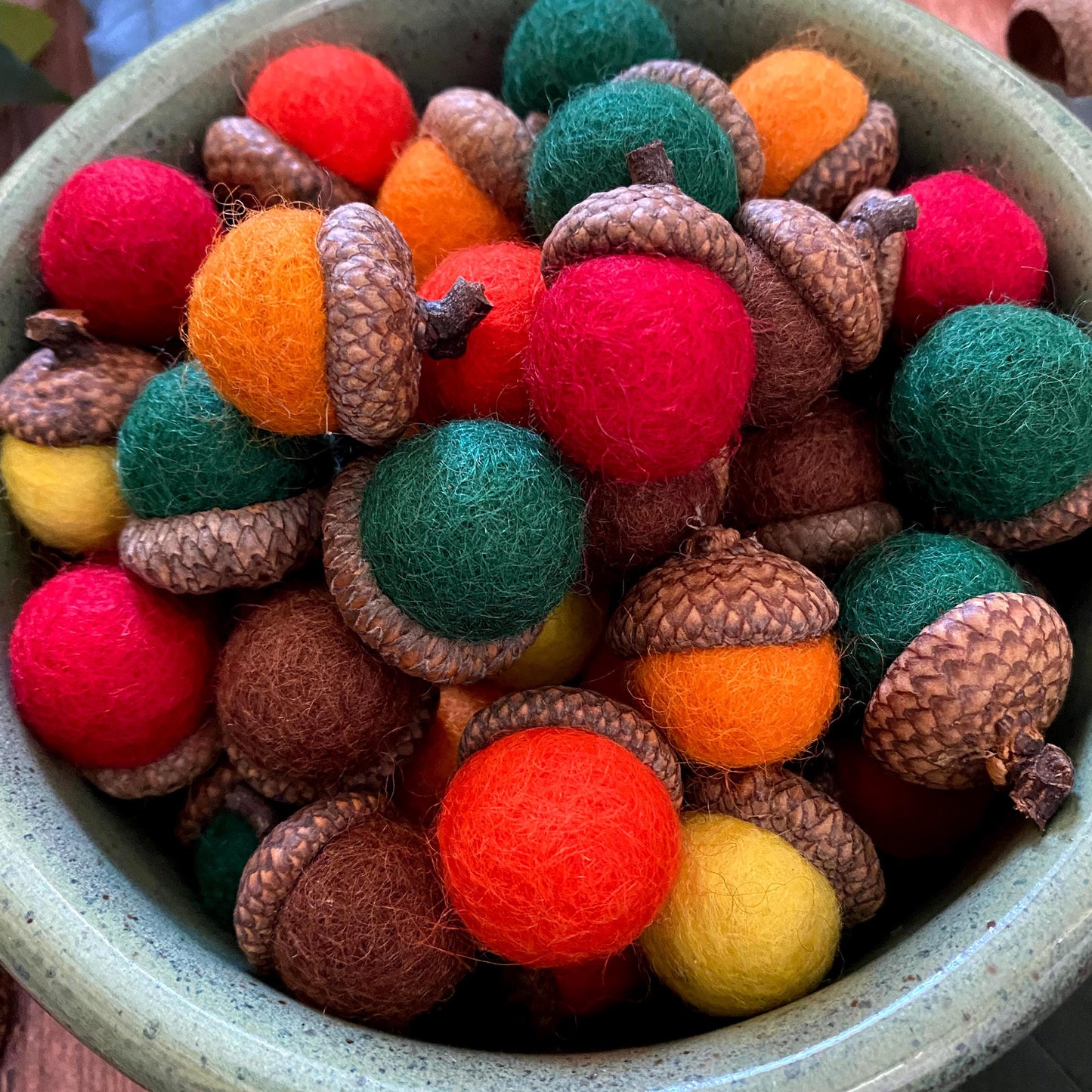 Felt Acorns Woodland Meadow