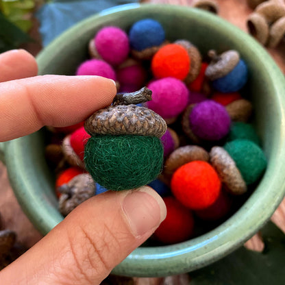 Felt Acorns Garden Party