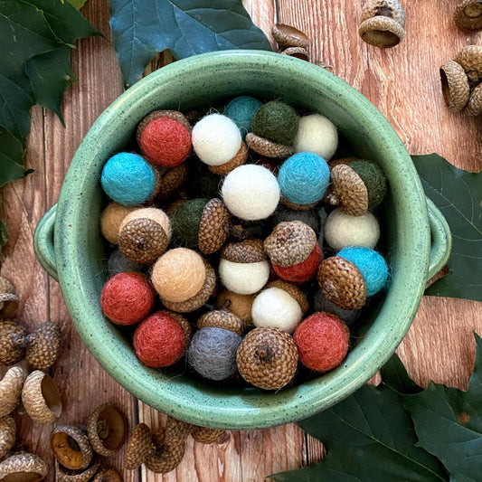 Felt Acorns Cozy Cottage