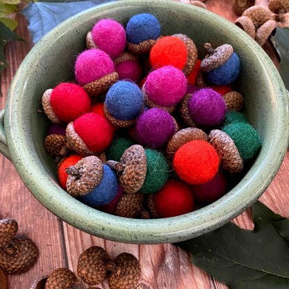 Felt Acorns Garden Party