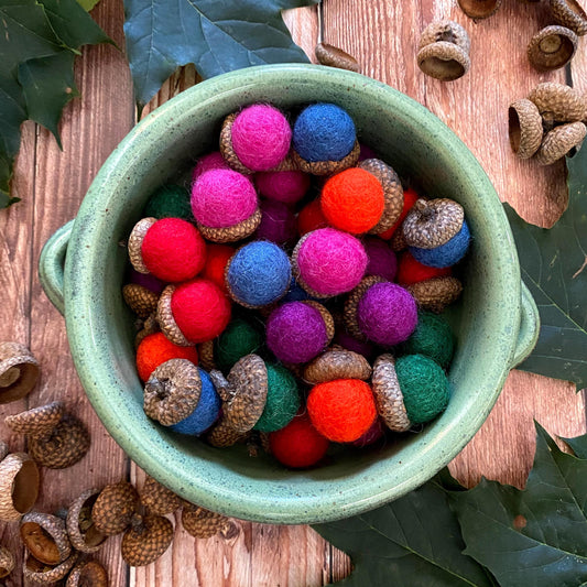 Felt Acorns Garden Party