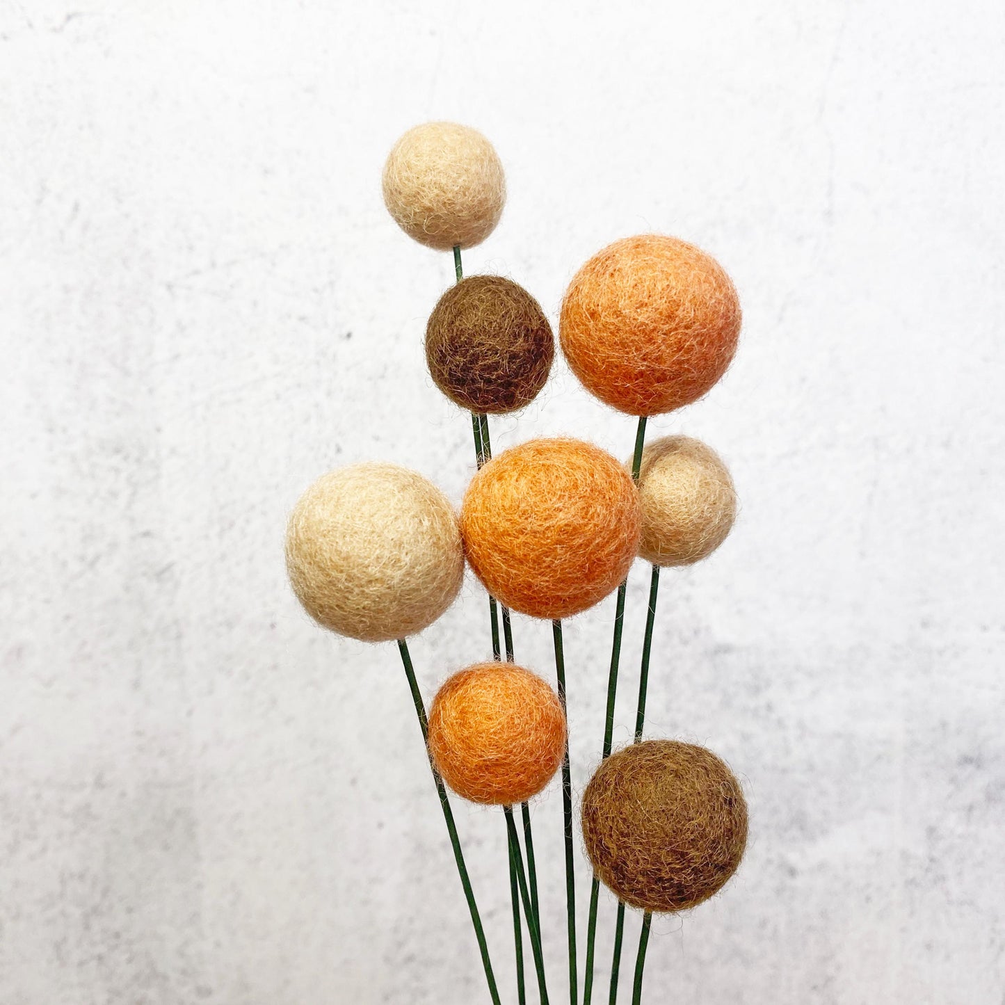 Terracotta Sunset Felt Flower Bouquet