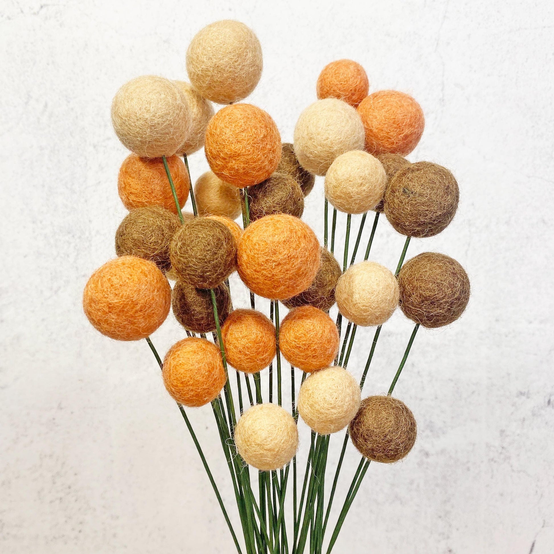 Terracotta Sunset Felt Flower Bouquet