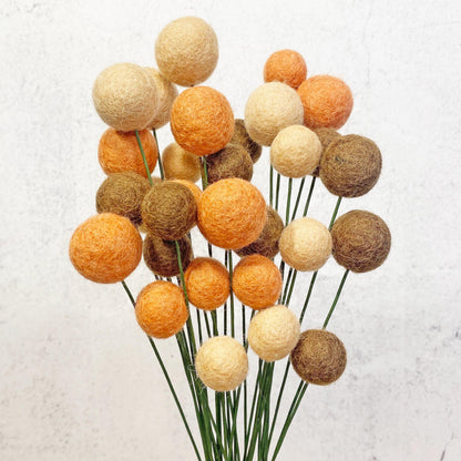 Terracotta Sunset Felt Flower Bouquet