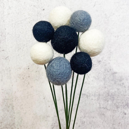 Moonlit Garden Felt Flower Bouquet