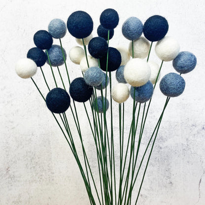 Moonlit Garden Felt Flower Bouquet