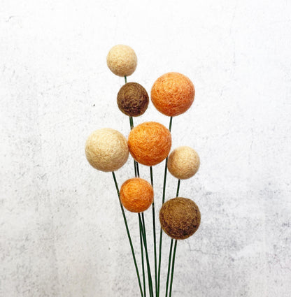 Terracotta Sunset Felt Flower Bouquet