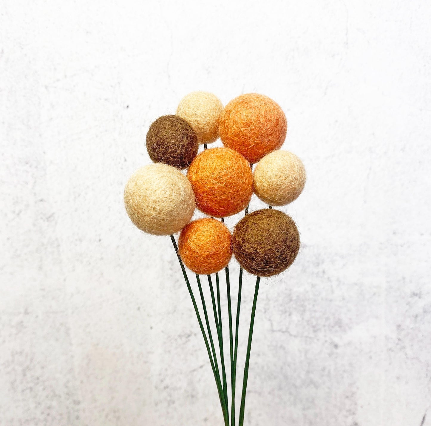 Terracotta Sunset Felt Flower Bouquet