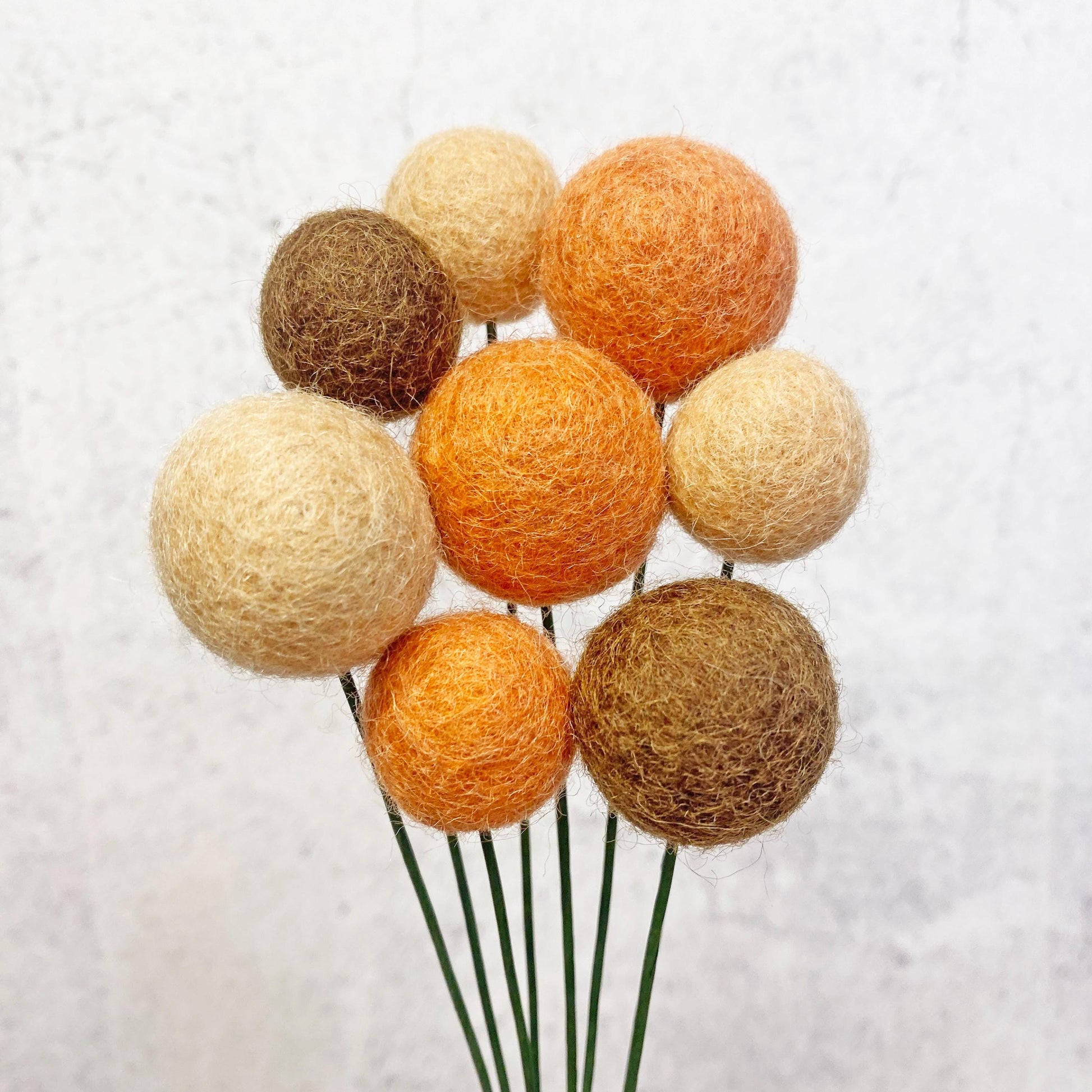 Terracotta Sunset Felt Flower Bouquet