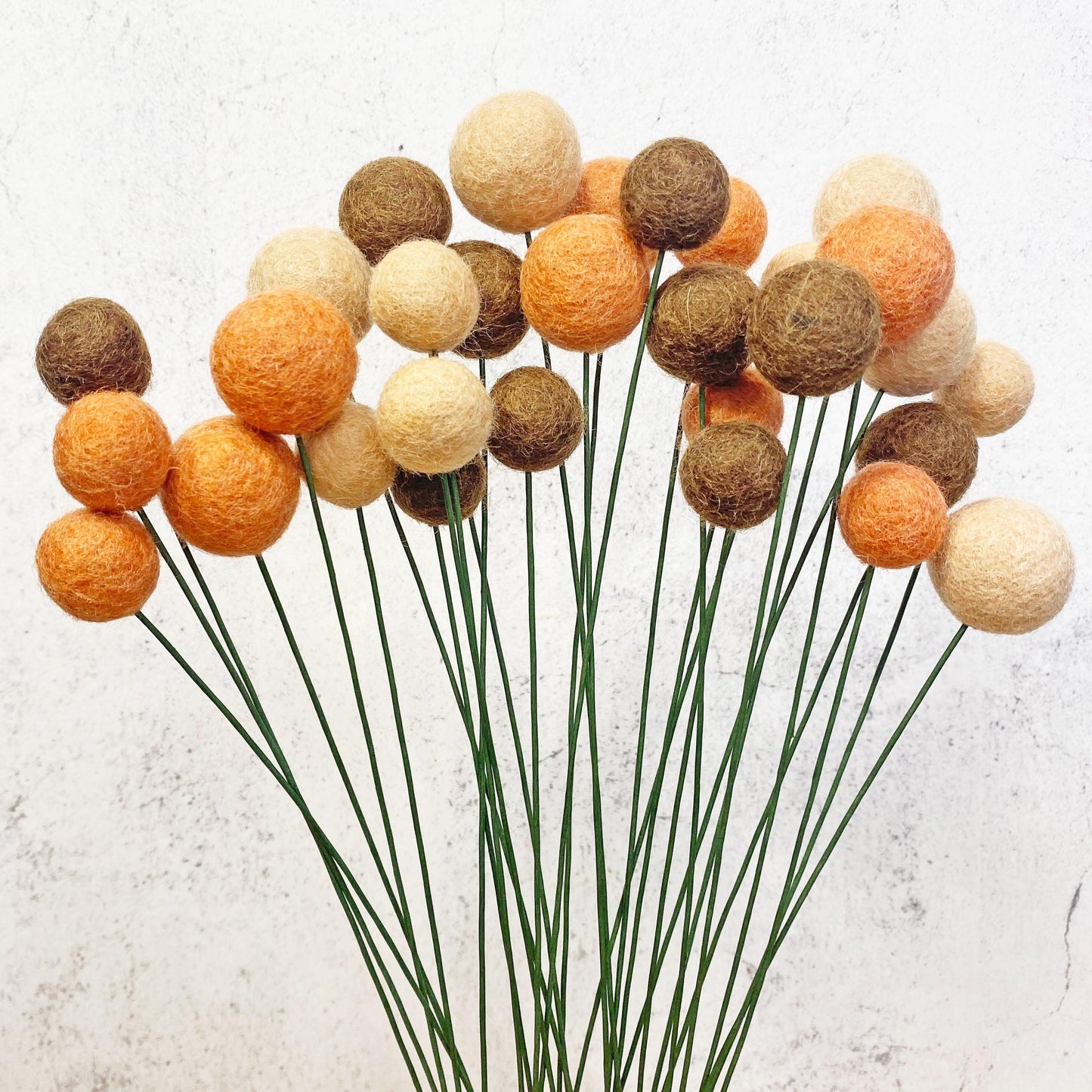 Terracotta Sunset Felt Flower Bouquet