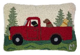 Country Dog Caravan Pillow 14 x 20"