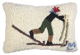 Back Country Skier Pillow 8 x 12"