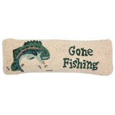 Gone Bass Fishing Pillow 8 x 24"