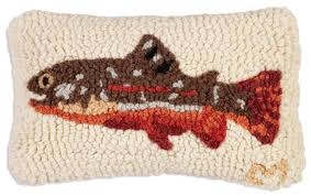Maple Trout Pillow 8 x 12"