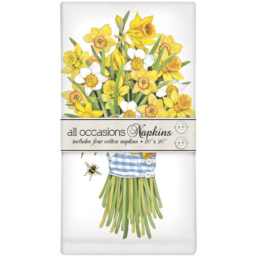 Daffodil Bouquet Napkin Set of 4
