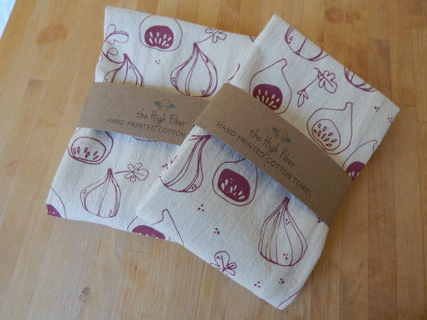 Figs Printed Tea Towel