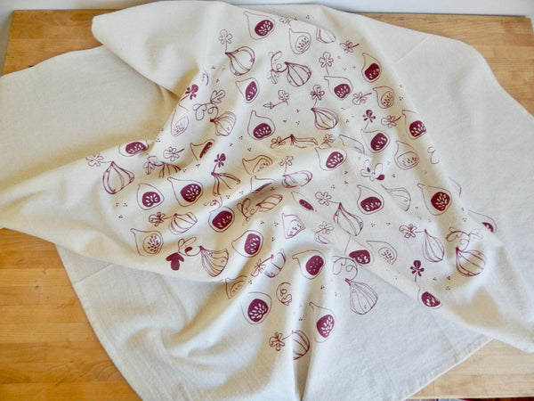 Figs Printed Tea Towel