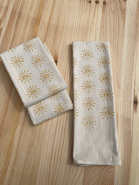 Suns Printed Tea Towel