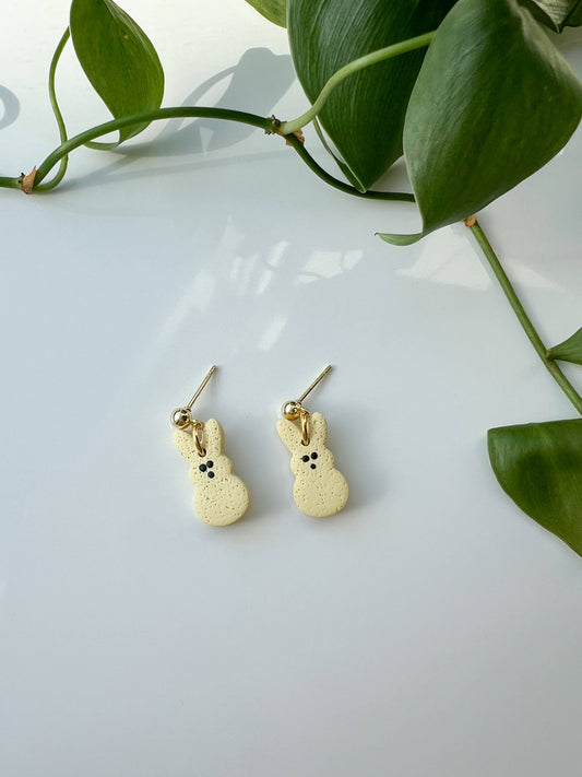 Yellow Marshmallow Peep Earrings