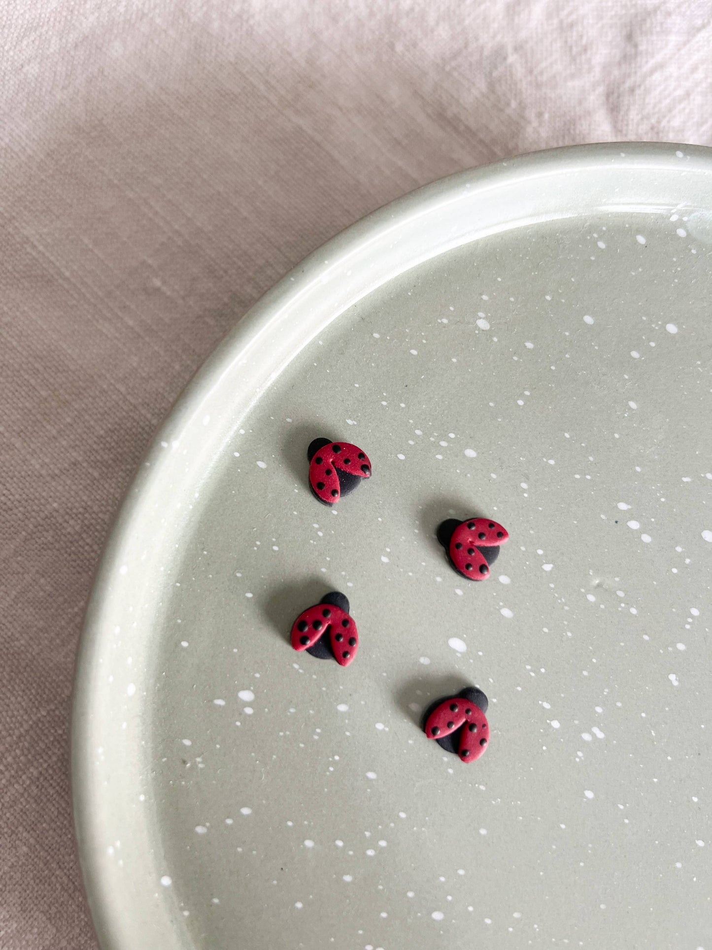 Ladybug Stud Earrings