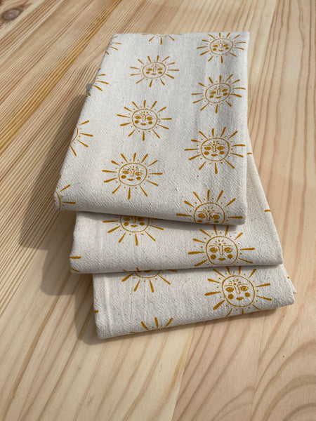 Suns Printed Tea Towel