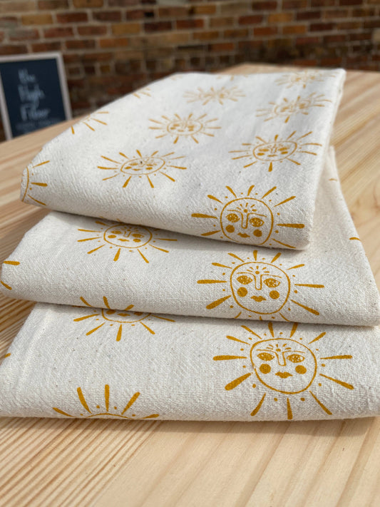 Suns Printed Tea Towel
