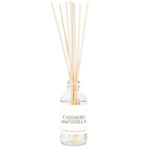 Cashmere and Vanilla Clear Reed Diffuser- Gifts, Home Decor
