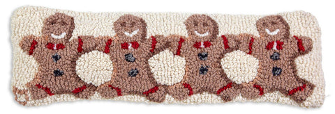 Gingerbread Men Pillow 8 x 24"