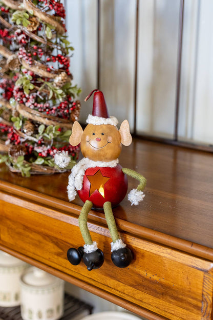 Eli the Elf Gourd Shelf Sitter