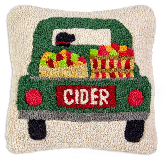 Cider Truck Pillow 14 x 14"