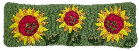 Sunflower Trio Pillow 8 x 24"