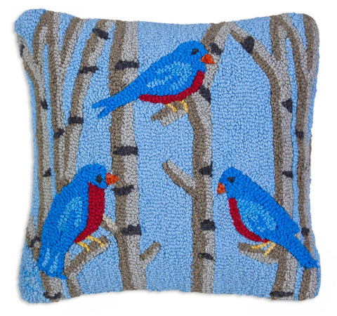 Birds of a Feather 18"x18" Pillow