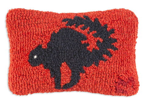 Scaredy Cat Halloween Pillow 8 x 12"