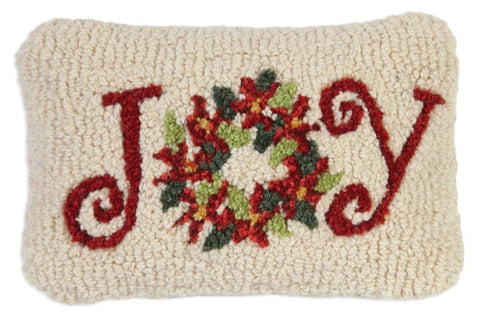 Poinsettia Joy Pillow 8 x 12"