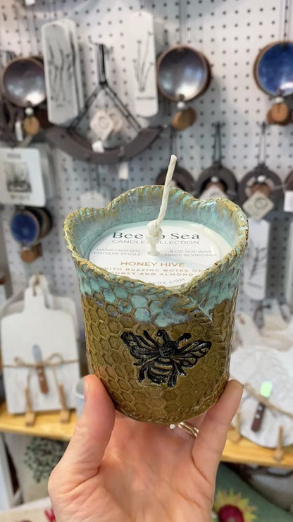 Ceramic Honey Hive Candle