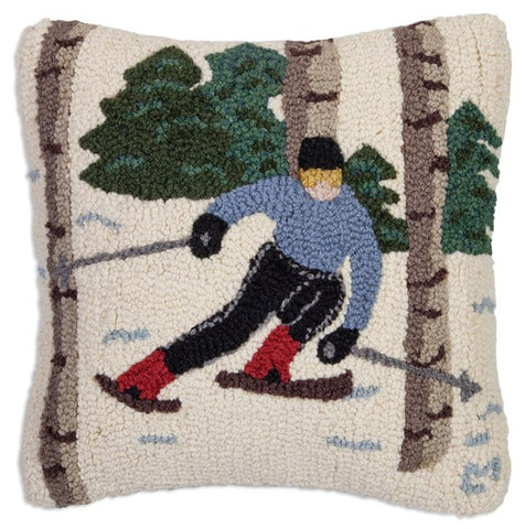 Skiing in the Trees Pillow 18 x 18"