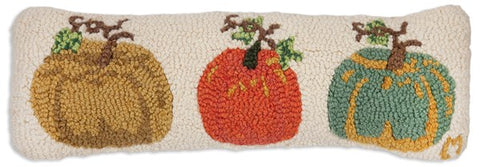 Three Pumpkin Patch Pillow 8 x 24"