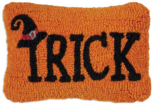 Trick Halloween Pillow 8 x 12"