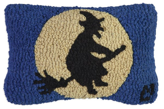 Flying Witch Pillow 8 x 12"
