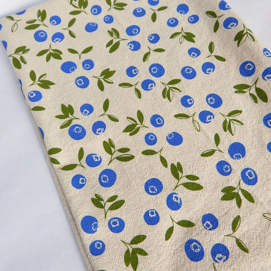 Blueberry Printed Tea Towel