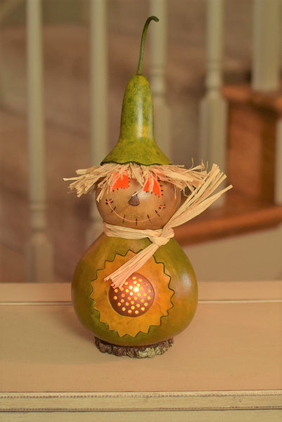 Sunny Scarecrow Gourd