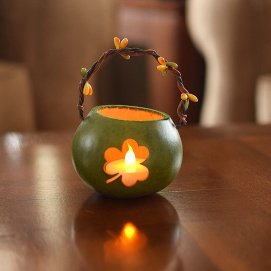 Shamrock Gourd Basket