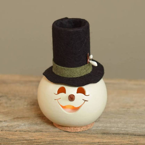 Mini Snowman Head Gourd