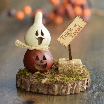 Casper Jack Trick or Treat Gourd Scene